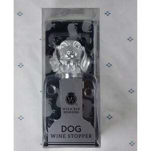 WIENER DOG Wine Stopper Wild Eye Designs Dog Silver‎ Finish Barware Weenie